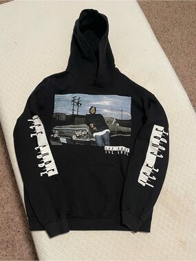 Black Graphic Hoodie Sweatshirt - Unisex